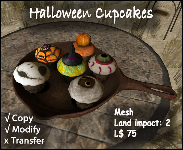 Skillett of Halloween cupcakes-2