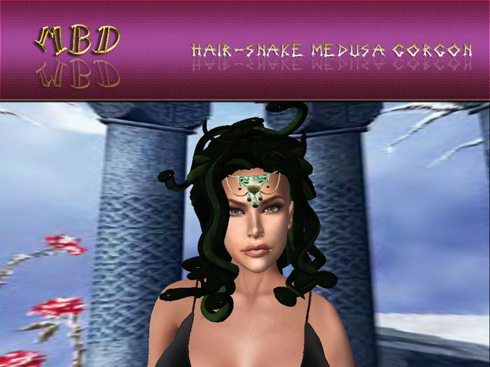 snake hair is Gorgon Medusa