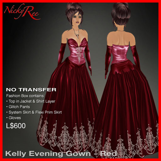 *NR* Kelly Evening Gown - Red