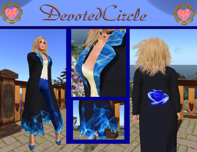 DC Blue Rose Long Cardigan