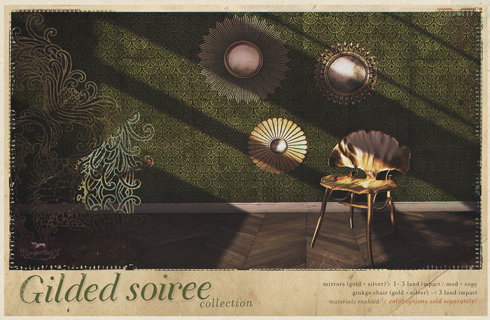{vespertine}-gilded mirrors / silver set OUTLET