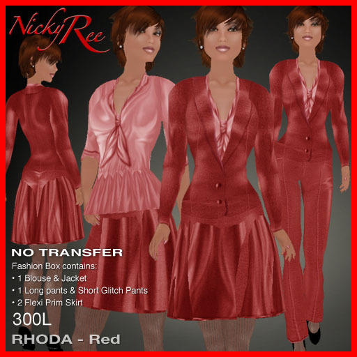 Nicky Ree Business Suits Rhoda - Red