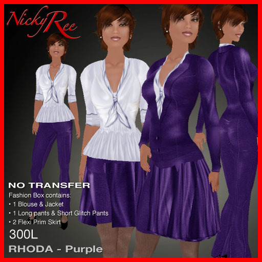 Nicky Ree Business Suits Rhoda - Purple