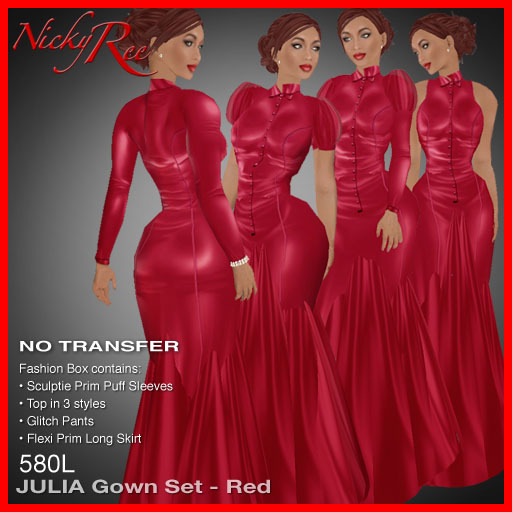 Nicky Ree Gowns & Dresses - Julia Gown Set - Red
