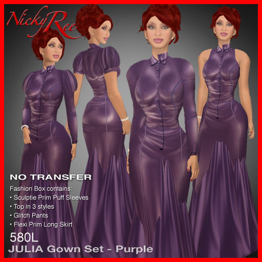 Nicky Ree Gowns & Dresses - Julia Gown Set - Purple