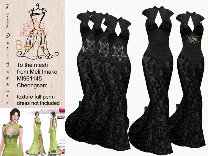 BELLA texture full perm - to - MI961145 - Cheongsam Dress - 4 - Halloween Special