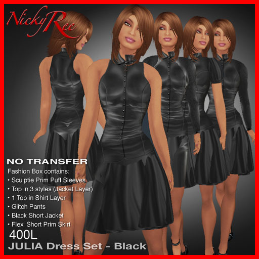 Nicky Ree Business Suits Julia Dress Set - Black