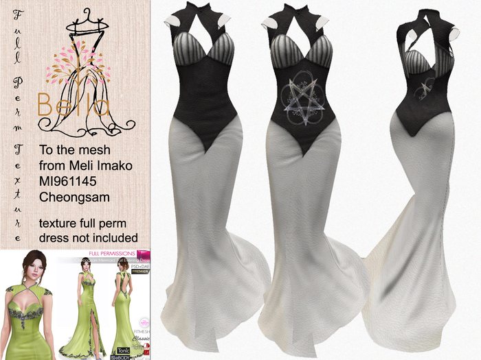 BELLA texture full perm - to - MI961145 - Cheongsam Dress - 5 - Halloween Special