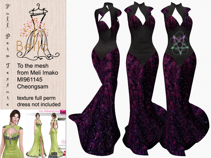 BELLA texture full perm - to - MI961145 - Cheongsam Dress - 3