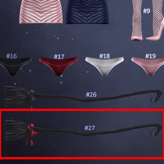 #27 Blueberry - Secret / COMMON / (Wear Me) Broom - CherryBlack