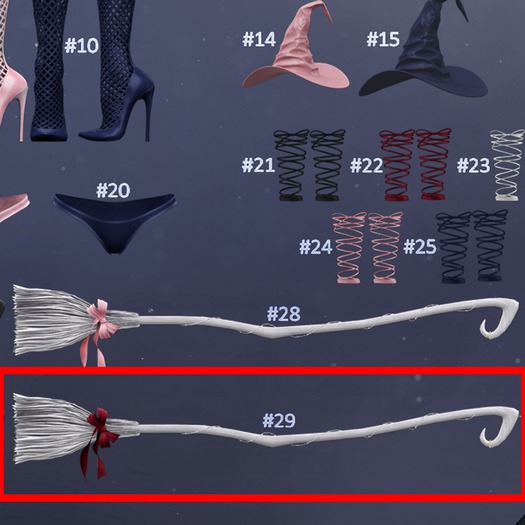 #29 Blueberry - Secret / COMMON / (Wear Me) Broom - CherryWhite