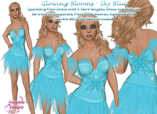 *Awesome Designs Glowing Blooms In Sky Blue