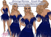 *Awesome Designs Glowing Blooms In Royal Blue