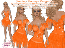 *Awesome Designs Glowing Blooms In Tangerine
