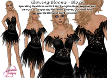 *Awesome Designs Glowing Blooms In Black ON SALE!