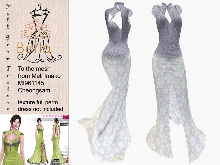 BELLA texture full perm - to - MI961145 - Cheongsam Dress - 1c
