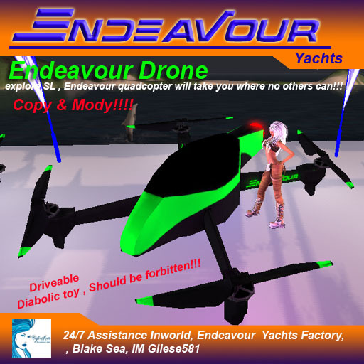 ENDEAVOUR RACE DRONE BLACK GREEN (boxed)