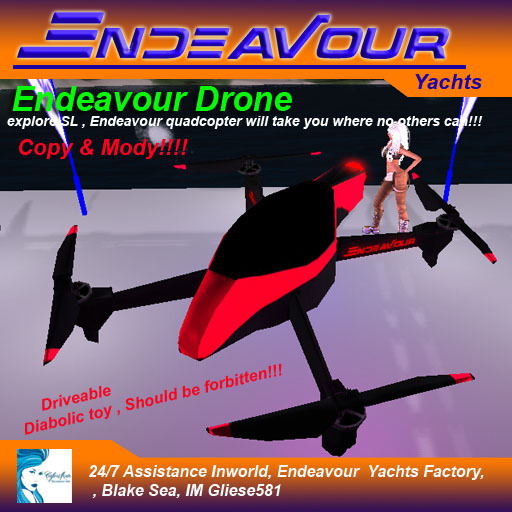 ENDEAVOUR RACE DRONE BLACK  RED(boxed)