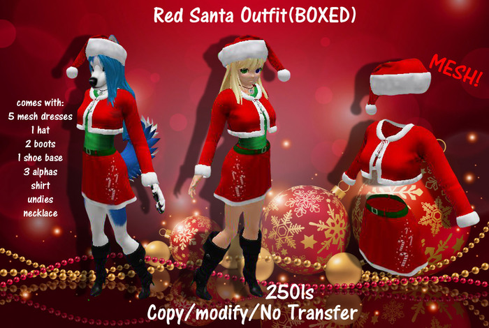 Red Santa Outfit(BOXED)