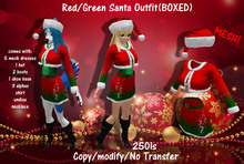 Red/Green Santa Outfit(BOXED)