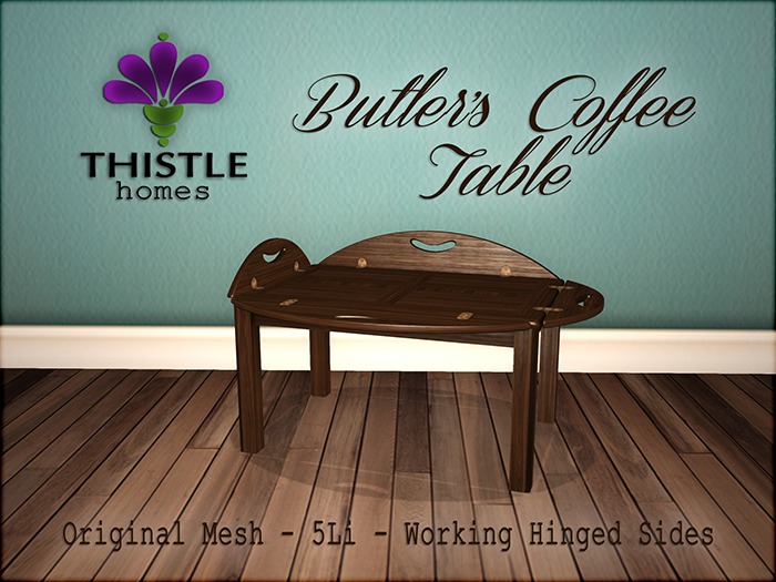 Thistle Butler Coffee Table - Walnut Dark (wear)