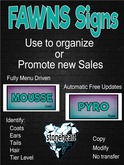 Fawns Breedable Display Signs