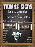 Fawns ChalkBoard Style Display Signs