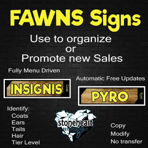 StoneHeart - Fawn YW Sign - Boxed