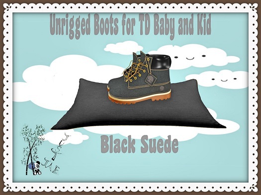 Just Jae TD Boot Black Suede (boxed)