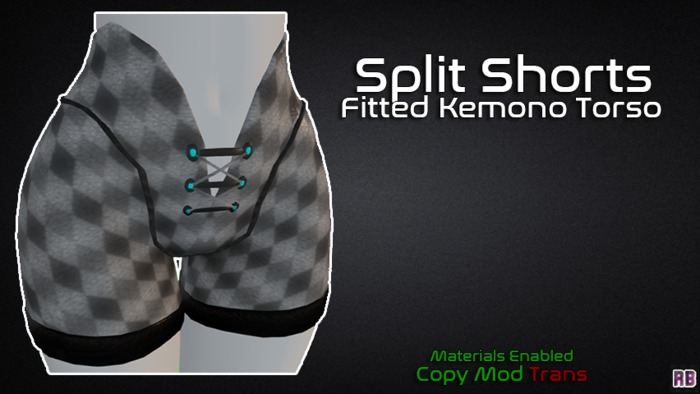 [RB] Split Shorts (Fitted Kemono Torso)