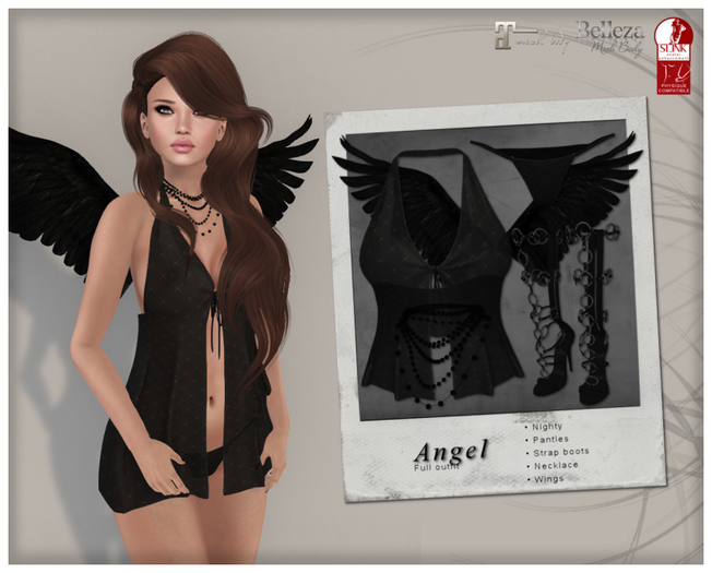 WICKED * Angel - Costume (Black)