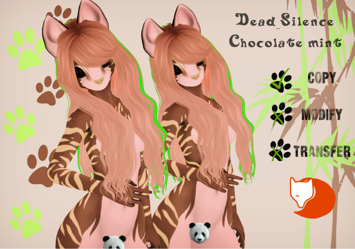MRF - Chocolate mint (Kemono+paws-feline head)