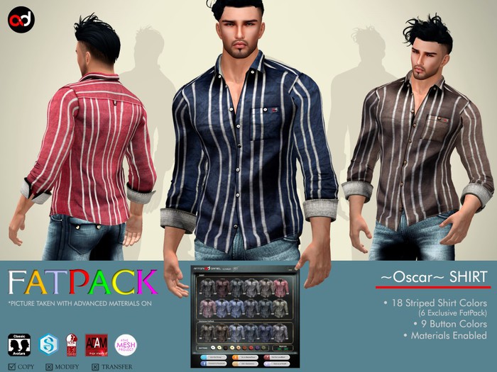 A&D Shirt -Oscar-  FatPack