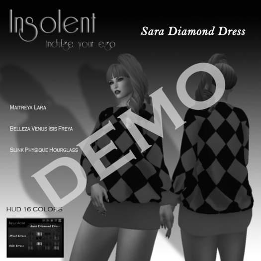 [INSOLENT]Sara Diamond Dress DEMO