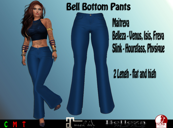 .::MiRRoR::.Bell Bottom Pants Blue 1 (Boxed)