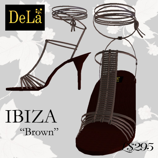 =DeLa*= Sandals "IBIZA" Brown