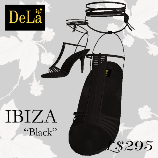 =DeLa*= Sandals "IBIZA" Black