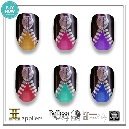 Entice - Zipper Nails - M/S/O/B