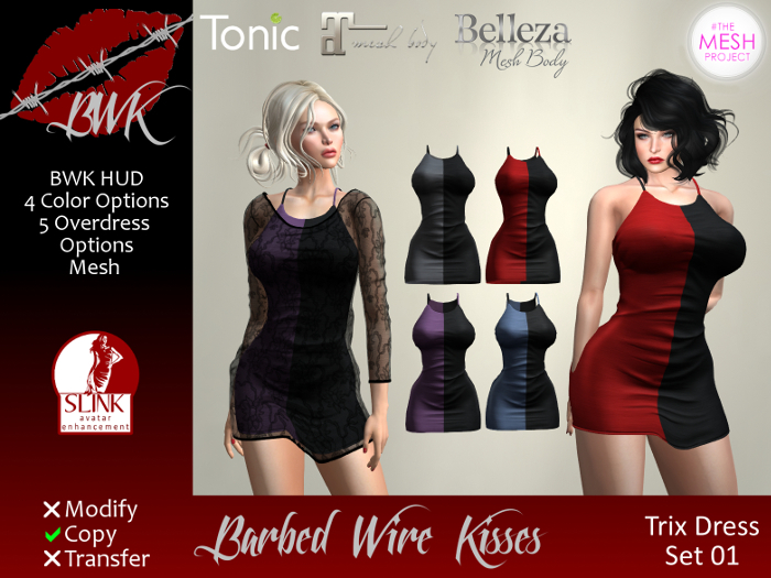 {BWK} Mesh Trix Dress - Set 01 (Boxed)