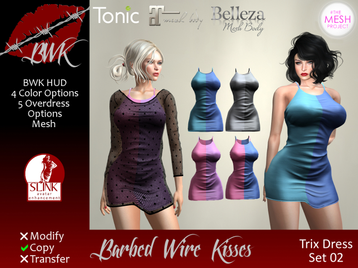 {BWK} Mesh Trix Dress - Set 02 (Boxed)