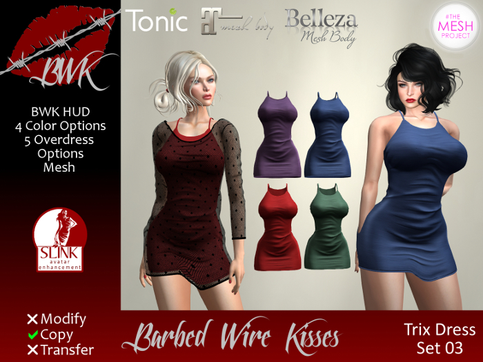 {BWK} Mesh Trix Dress - Set 03 (Boxed)