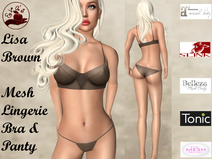 Eva's Temptation Lisa Lingerie Set Brown