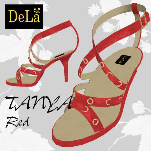 =DeLa*= Sandal "TANYA Red"