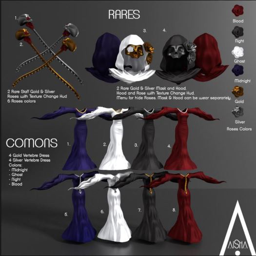 .AiShA. Le Mort Dress S Silver Night (Rez&Open)