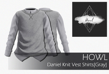 Howl -  Daniel Knit Vest Shirts [ Gray ] Wear
