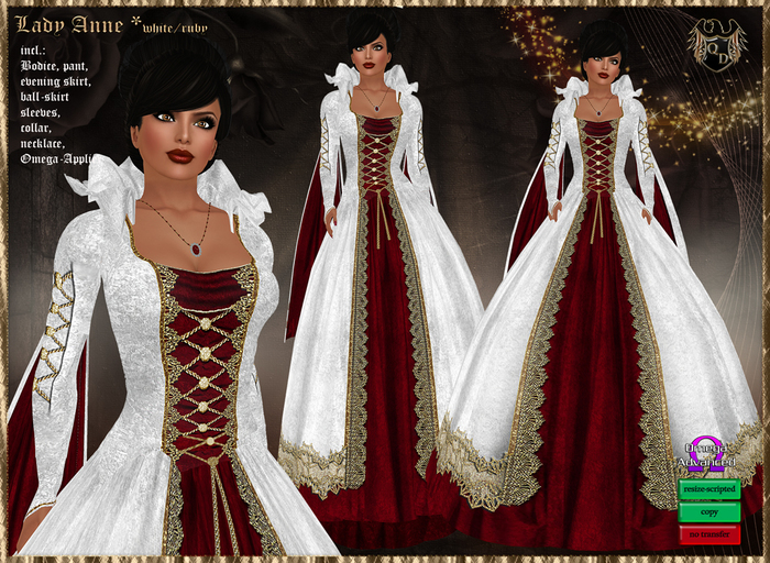 Lady Anne *white/ruby (incl. Omega) 