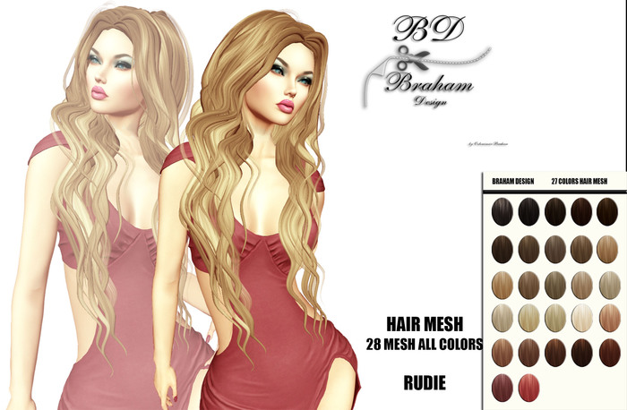 Braham Design Rudie 28 Color Mesh Hair