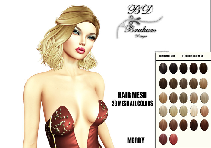 Braham Design Merry 28 Color Mesh Hair