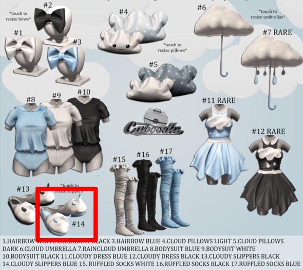 Caboodle - Cloudy Slippers - Blue