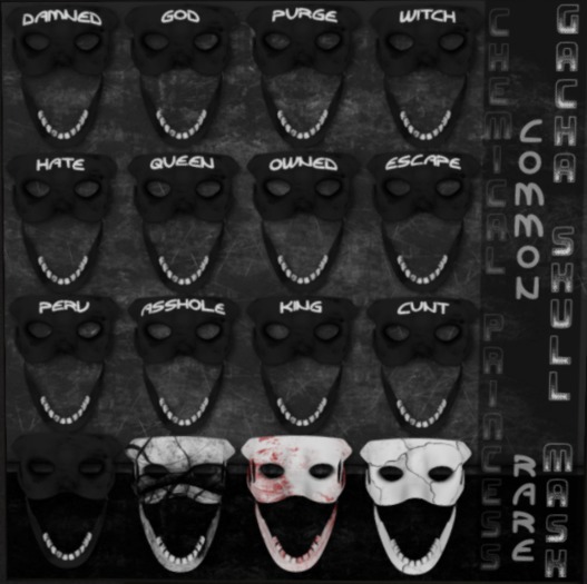 Chemical Princess {Skull - crackes White} RARE